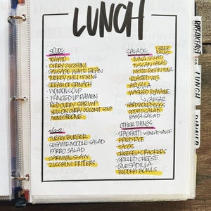 Meal Prep Pack! Printable PDF Digital Download - Etsy