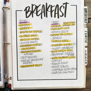 Meal Prep Pack! Printable PDF Digital Download - Etsy