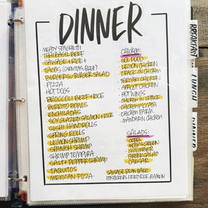 Meal Prep Pack! Printable PDF Digital Download - Etsy