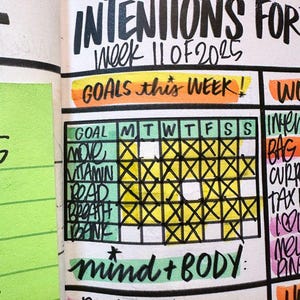 Intentions for the Week Calendar image 8