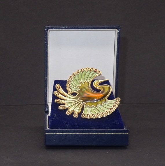 David Andersen Bird of Paradise brooch