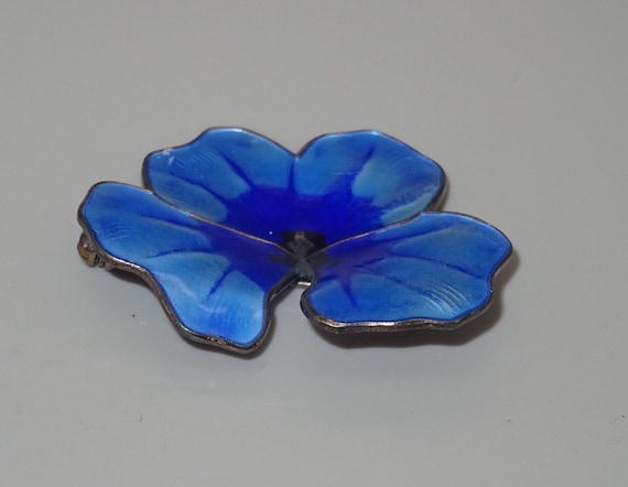 David Anderson Pansy Brooch