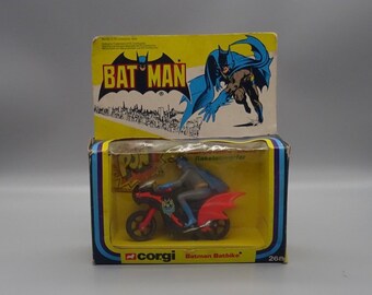 Vintage Corgi Batman on Bat Bike