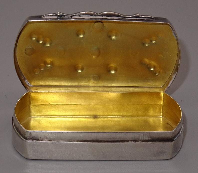 Antique Silver Snuff Box Etsy UK