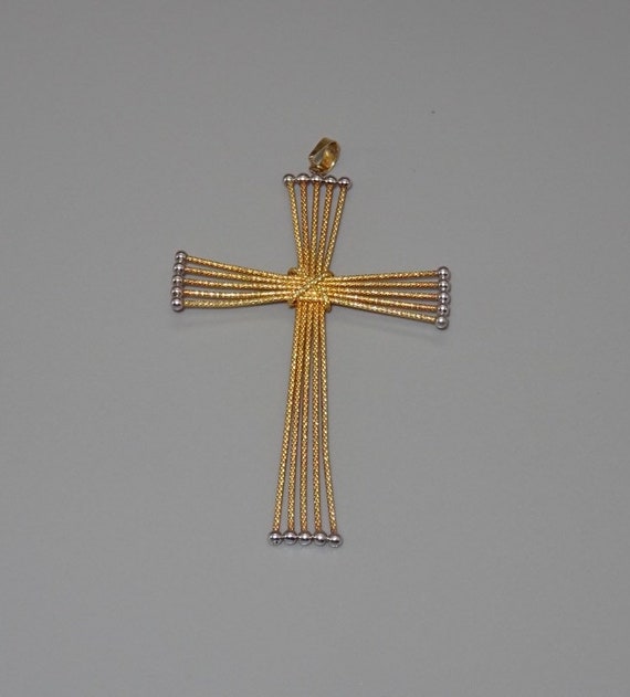 14ct Gold Cross Pendant | Etsy UK