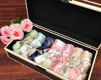 Gift for Bride/Bridesmaid/Flowergirl, gift set of 2,3,4,5,6,7,8,9+, (MIX-MATCH), personalized bridal gifts, wedding shower gifts, satin robe