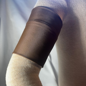 CHOCOLATE SPANDEX SENSOR Cover Arm Band - Dexcom, OmniPod, Libre