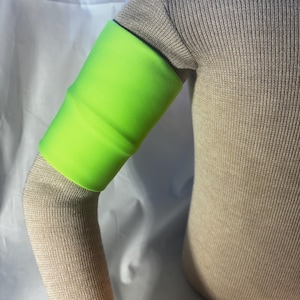 LIME NEOPRENE SENSOR Arm Band Cover - Dexcom, OmniPod, Libre