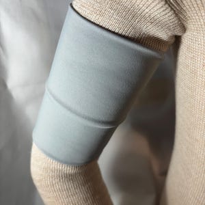 LIGHT GRAY SPANDEX Sensor Cover Arm Band - Dexcom, OmniPod, Libre