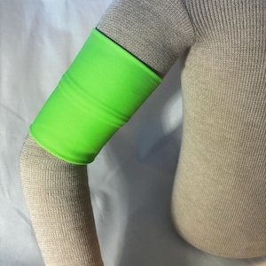 NEON GREEN SPANDEX Sensor Cover Arm Band - Dexcom, OmniPod, Libre