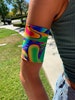 BRIGHT ABSTRACT SPANDEX Sensor Arm Band Cover 