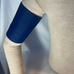 NAVY BLUE SPANDEX Sensor Cover Arm Band - Dexcom, OmniPod, Libre