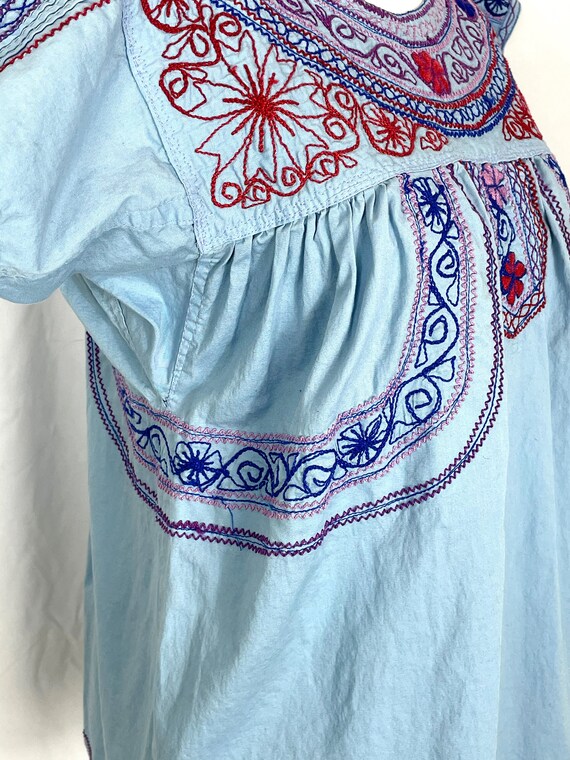 Vintage 1970's Embroidered Pullover Top - image 3