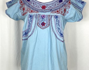 Vintage 1970's Embroidered Pullover Top