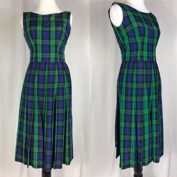 vintage tartan dress