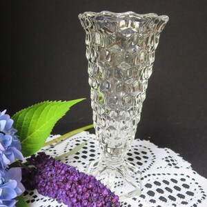 Vintage Fostoria American Clear Small Bud Vase Pattern #2056 6&quot; Tall