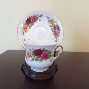Royal Vale Tea Cup and Saucer Set Made in England Bone China