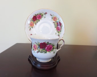 Royal Vale Tea Cup and Saucer Set Made in England Bone China