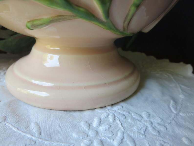 ON SALE! Vintage Hull H-9-8 1/2, Large Hull Magnolia Vase Glossy, Pink Flowers, 1947-1948, USA Art Pottery bild 6