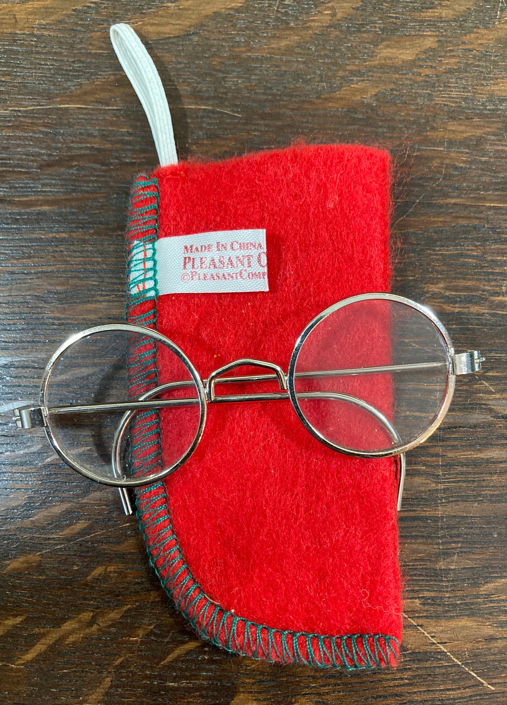 Retired Red Felt Glasses Case Only American Girl Molly Meet Accessory 