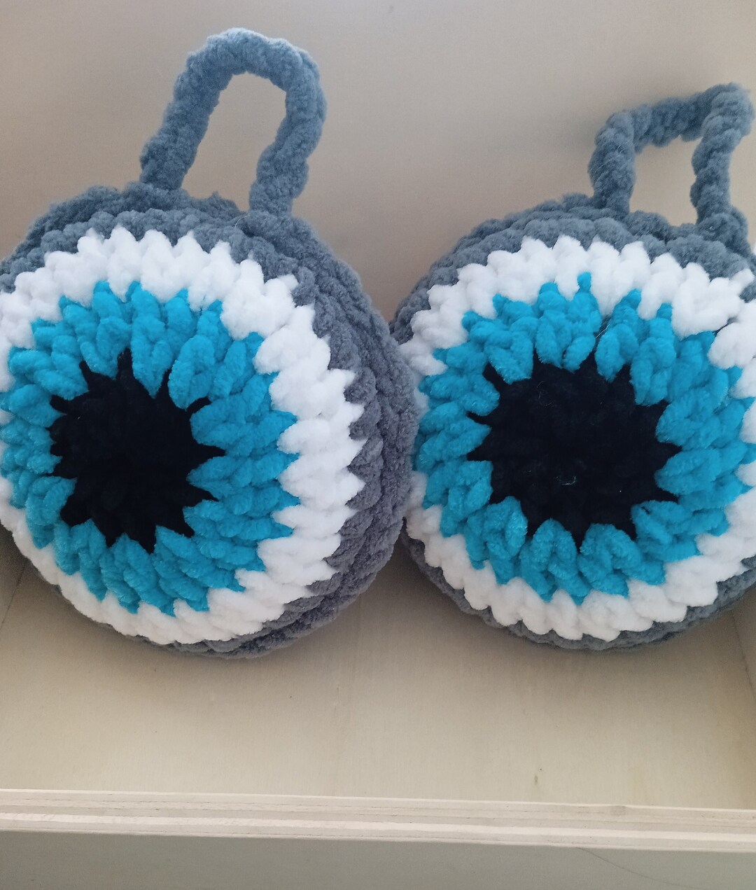 Set of 2 Crochet Evil Eye Pillows, Evil Eye Wall Hangings, Crochet Evil Eye Wall Hanging Etsy