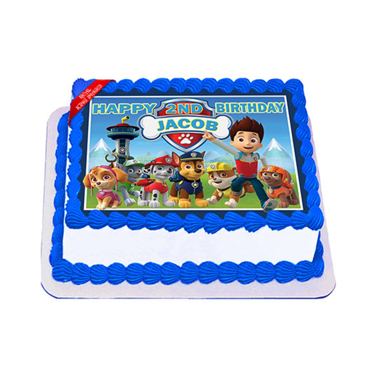 Paw Patrol Cake Topper Image Edible Icing Birthday Party | Etsy