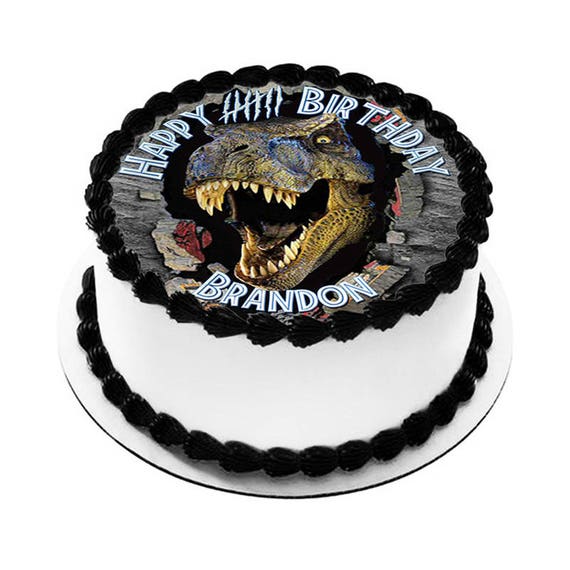 Jurassic World Dinosaur Edible Icing Image Cake Decoration Etsy Jurassic World Dinosaur Edible Icing Image Cake Decoration Etsy