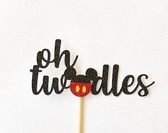 Oh Twodles Mickey Mouse Cake Topper