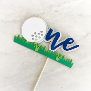 Golf Cake Topper, Hole in One, Golf First Birthday, Golf Decoration, Golf Birthday, First Birthday