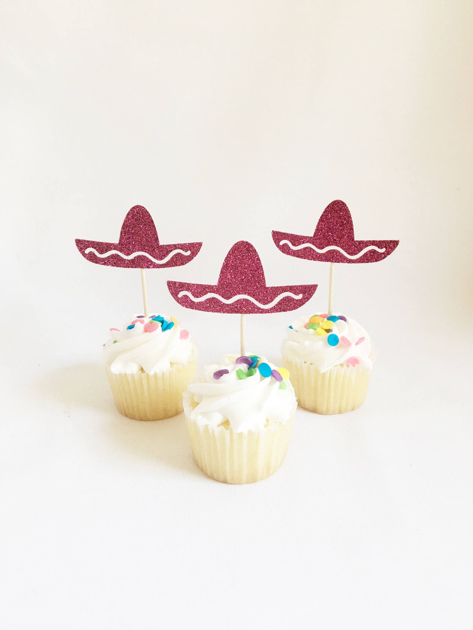 18 Mexikanische Sombrero Cupcake-Toppers – Bunte Deko Für Mottoparty, Geburtstag Oder Karneval