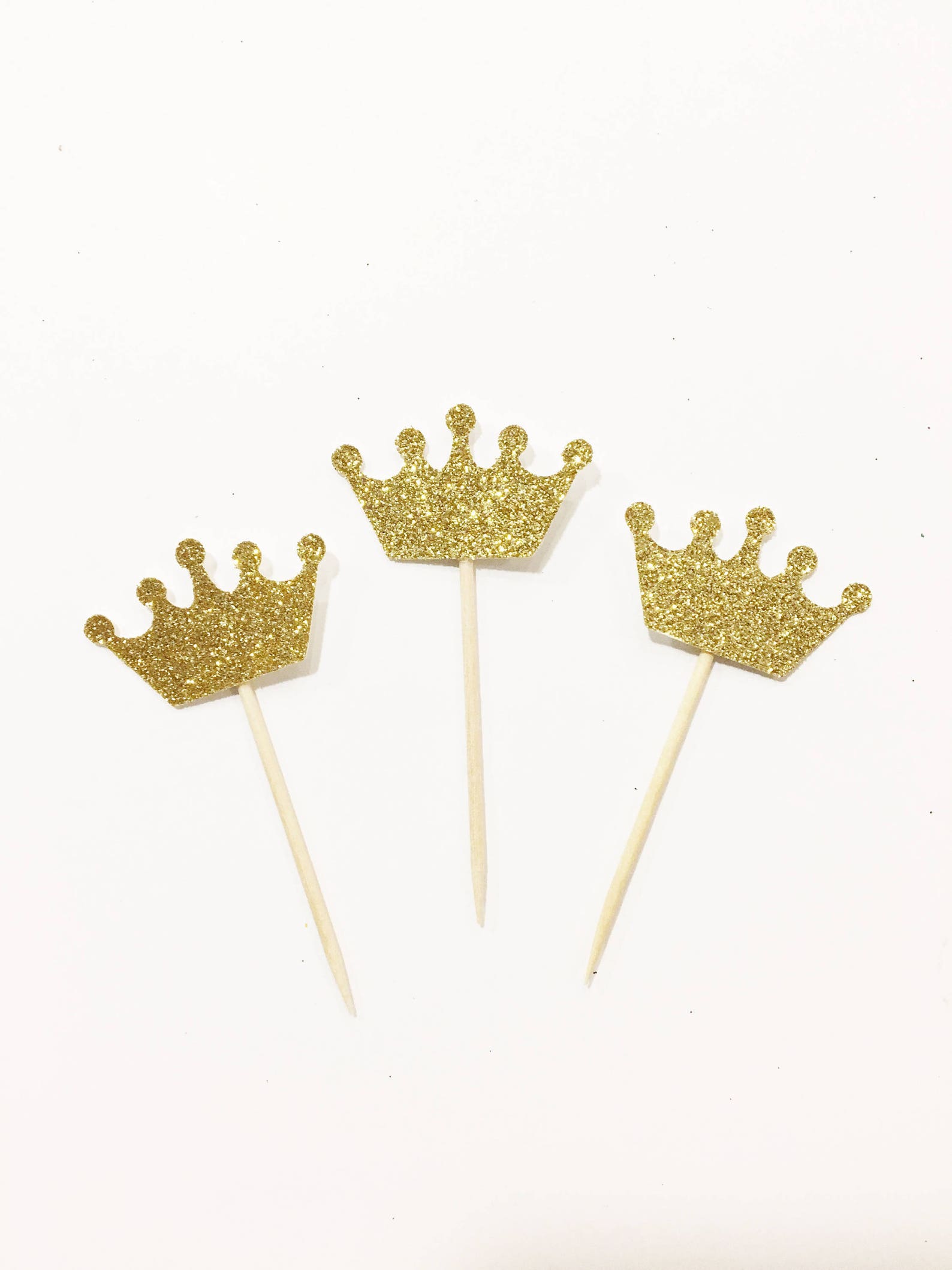 Crown Cupcake Toppers Princess Party Princess Birthday First Etsy