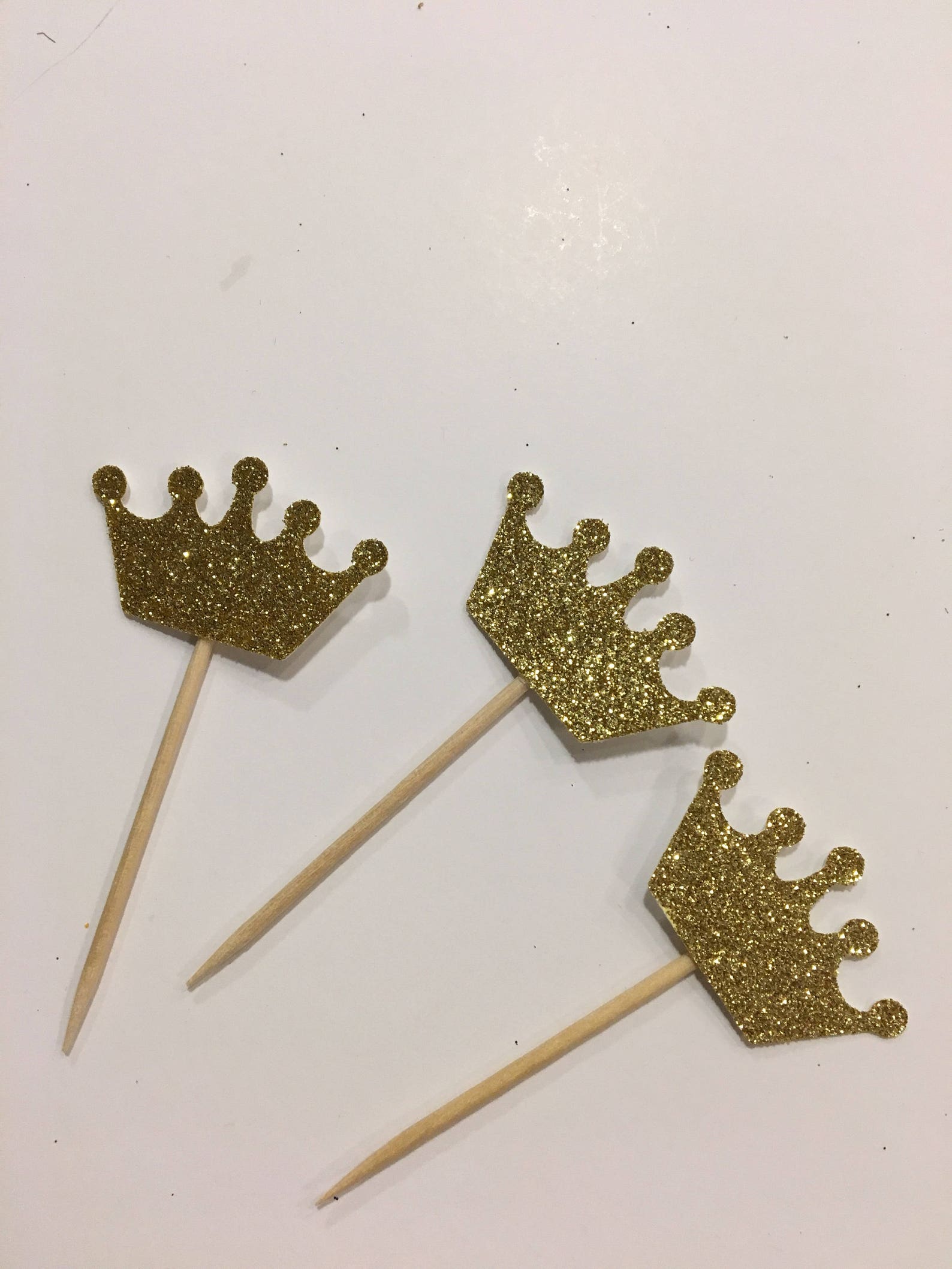 Crown Cupcake Toppers Princess Party Princess Birthday First Etsy