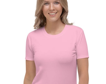 WOMENS PINK TSHIRT - Premium Tshirt - Pink T-shirt - Premium Tee - Pastel Pink Top - Casual Tee - Wardrobe Basics - Staples - Summer Top