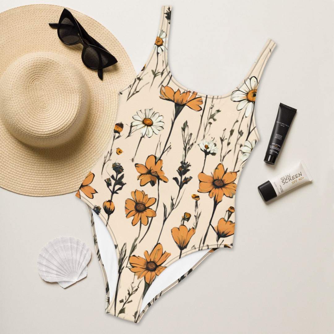 Summer Design 12 on Bohemian Floral Women's Vintage Swimsuit - Retro Style Swimwear for Summer