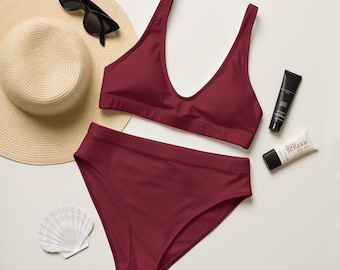 Padded high waisted bikini sale