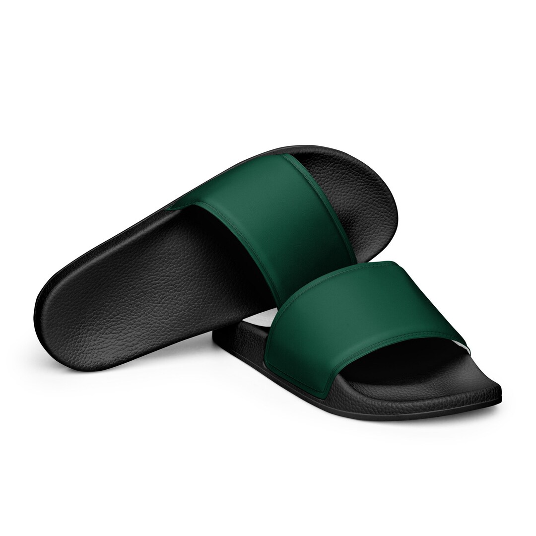 mens green adidas slides
