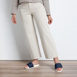 womens navy blue slides