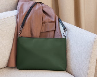 MYRTLE GREEN BAG - Dark Green Crossbody Bag - Daily Bag - Everyday Bag - Green Purse - Green Handbag - Dark Green Messenger Bag - Cross Body