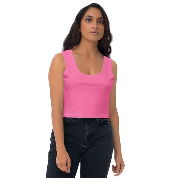 ROSE PINK TOP Sleeveless Tank Top Body Hugging Top Gym - Etsy