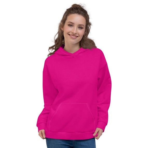 NEON PINK HOODIE Relaxed Fit Hoodie Womens Hoodie - Etsy Canada