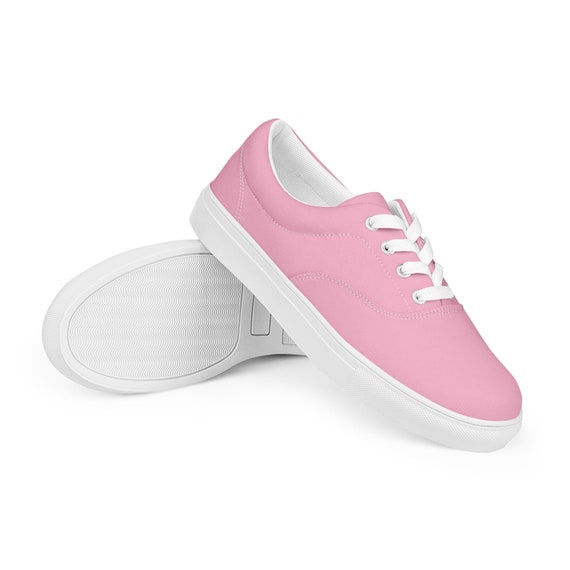 Womens Lace ups Pink Women Lace up Canvas Shoes Womens Tie Canvas Shoes Casual Shoes Pink Flats Pink Sneakers Pink Trainers Etsy