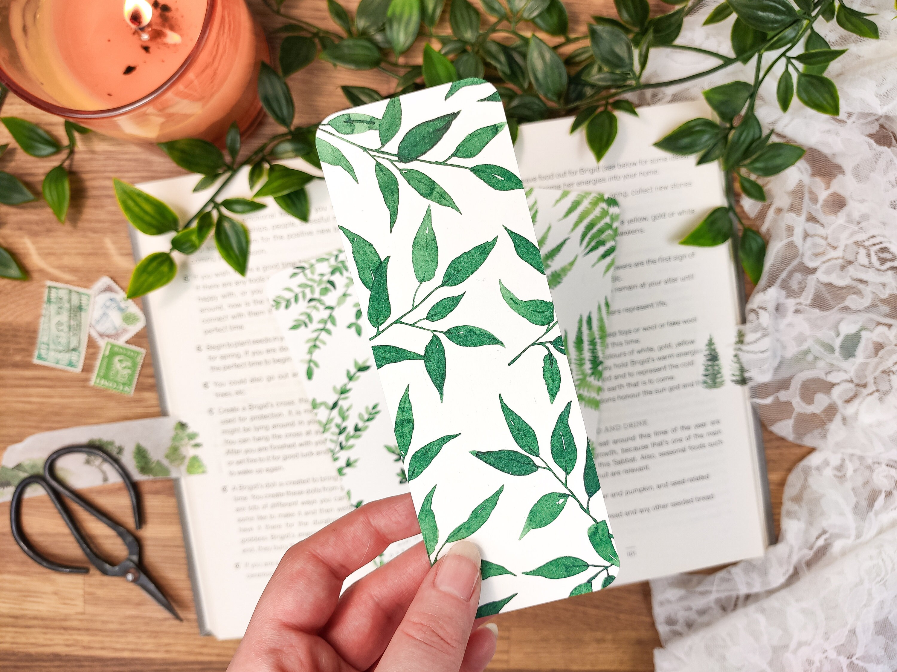 Botanical Bookmarks Eco Friendly Bookmarks Set of 3 Etsy