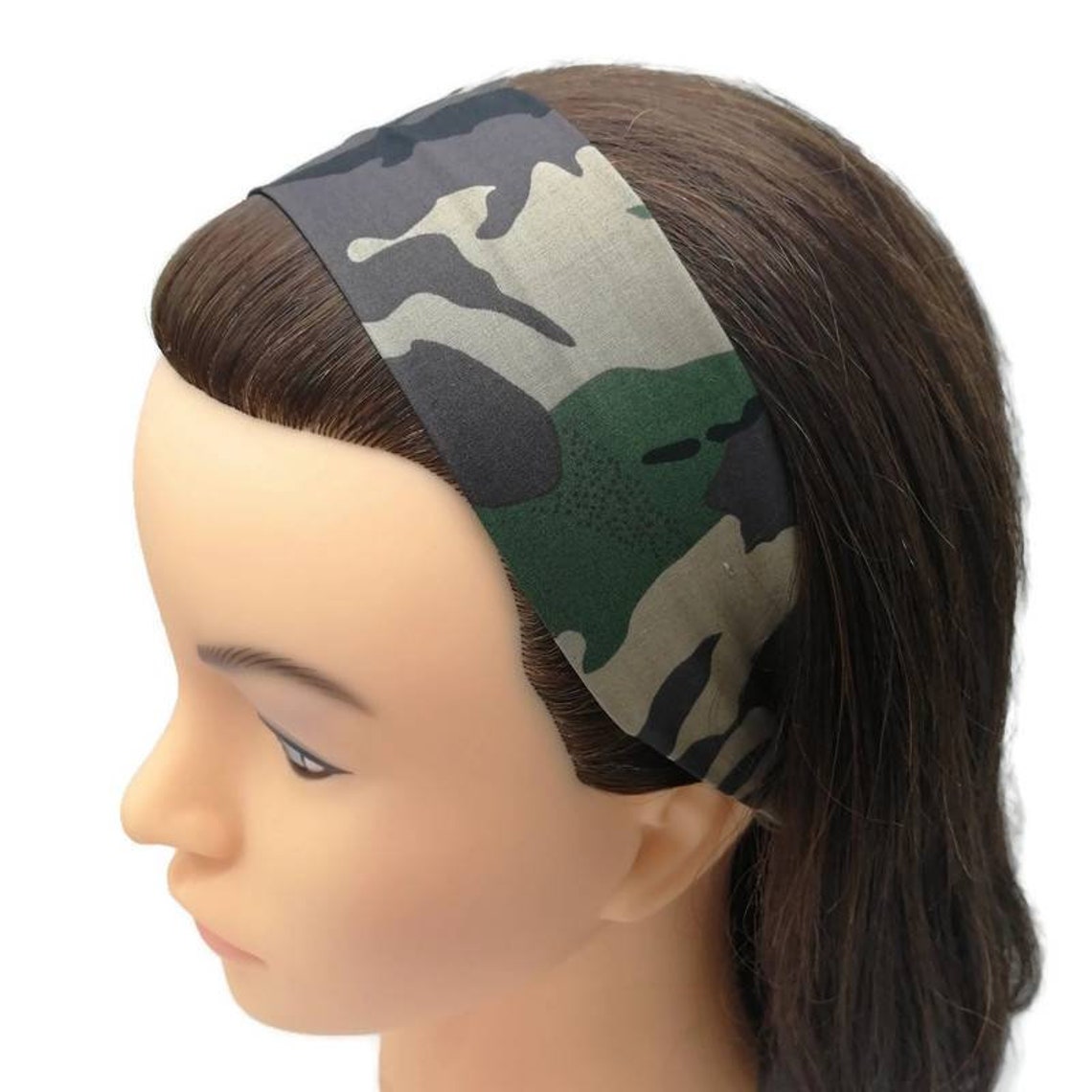 Camouflage print boys headband woodland camo cotton Etsy