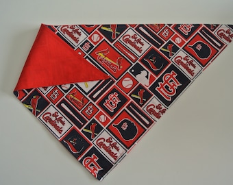 St. Louis Cardinals bandana for dog // cat // puppy // handmade gift // MLB baseball // sports fan // bandanna // stocking stuffer