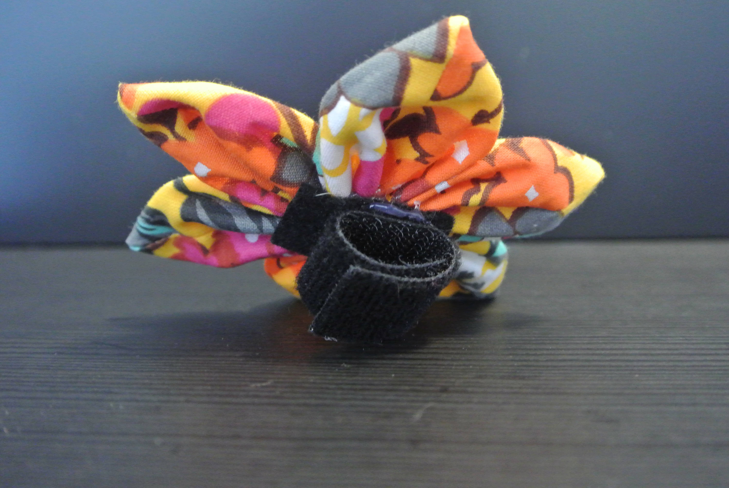 Gelb rosa orange grau floralEs Stoffhalsband Blume für Hund Etsy