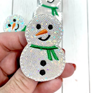 Snowman Feltie, Winter Snowman Feltie Embellishment, Christmas Felties, Holiday Felties, Winter Day Felties, Snow Day Feltie, Santa Felties