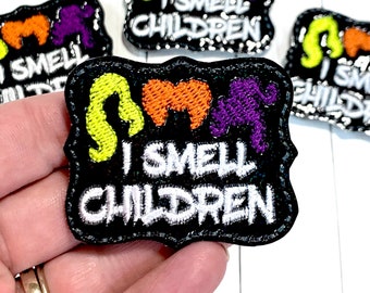 Smell Children Feltie, Halloween Feltie Embellishment, Spooky Feltie, Witch Felties, Sister Witch Felties, Glitter Felties, Holiday Feltie