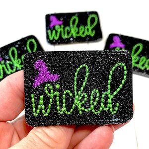 Wicked Feltie, Witch Feltie Embellishment, Wicked Witch Feltie, Witch Hat Feltie, Halloween Felties, Glitter Felties, Cut Felties, Holiday