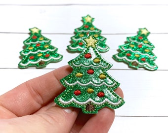 Holiday Feltie Medical Feltie Embroidered Felt Nurse Feltie Embroidered Feltie Stethoscope Feltie Tree Feltie Christmas Tree Feltie