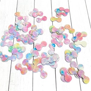 RAINBOW PRINT Small Bow Embellishment, Bow for Feltie, Bow Shape Applique, Small Bows, Add on Bow Applique, Rainbow Mini Bow, Tiny Vinyl Bow